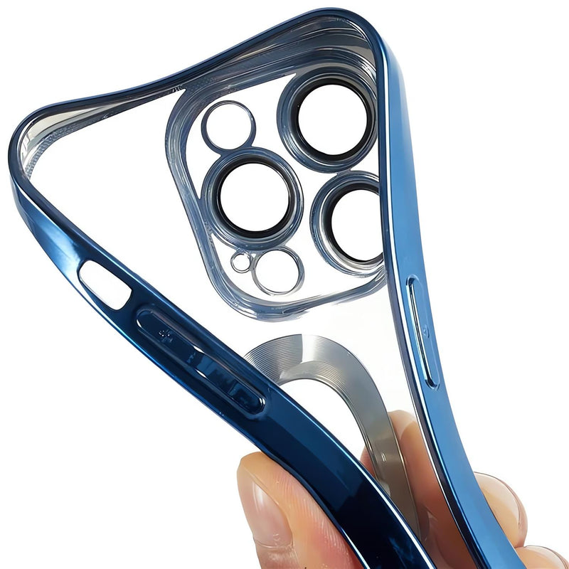 Funda de Lujo Goma para iPhone XR + Mica Protectora Elegante