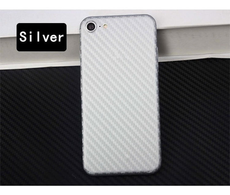 Sticker Para iPhone Fibra Carbon Hombre Mujer Protector 3d