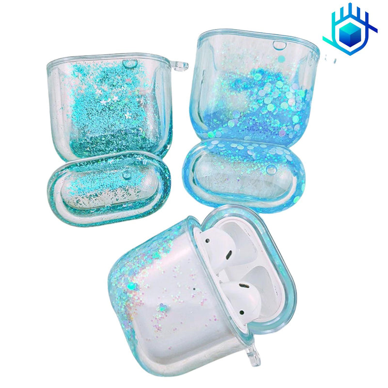 Funda Brillos Liquido para AirPods Case Uso Rudo Mujer Dama