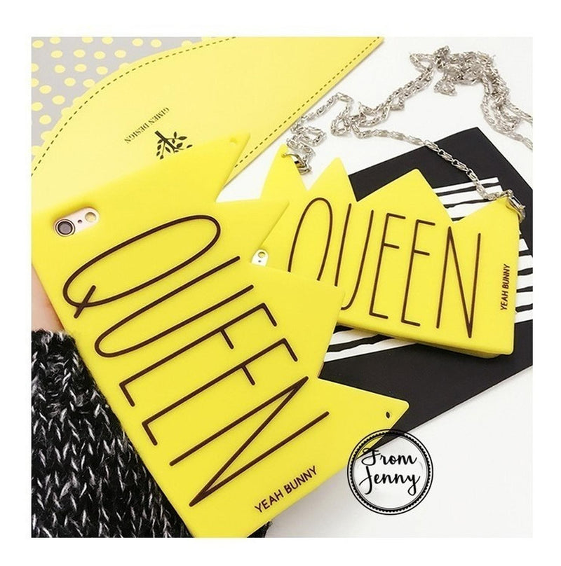 Funda Queen Para iPhone Cadena Dama Mujer Reina Elite Chic