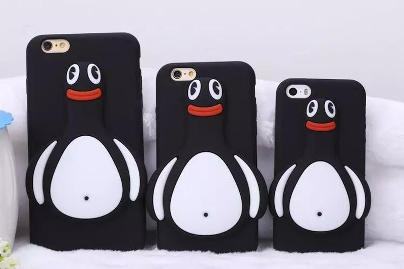 Case Para iPhone Pinguino Animal Feliz Happy Niño Mujer 3d