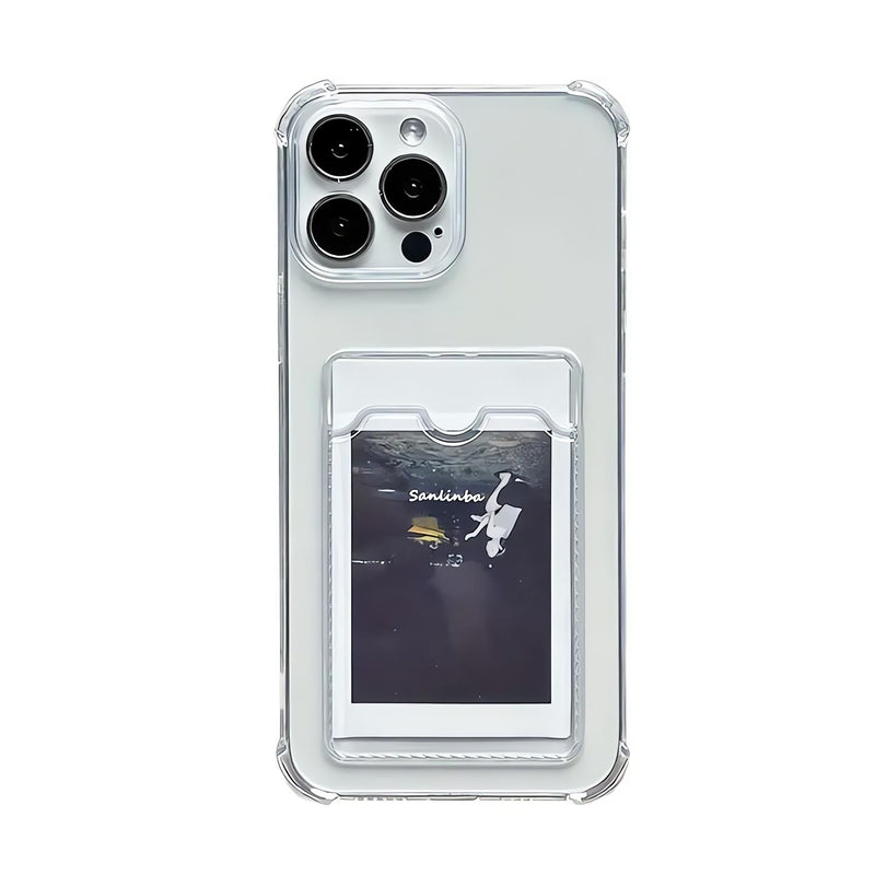 Funda Goma Porta Tarjeta para Galaxy + Mica Protector Fuerte