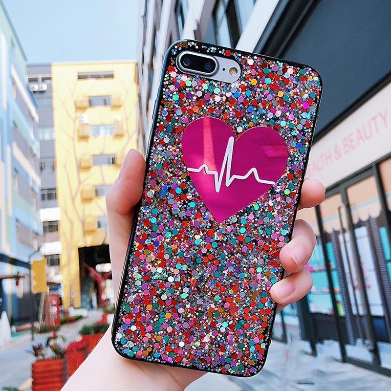 Funda Para iPhone Corazon Pulso Ritmo Cardiaco Mujer Hombre