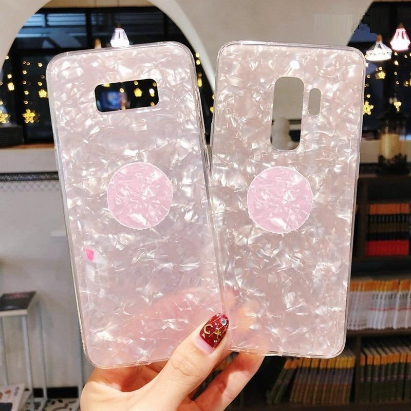 Funda Compatible Con Huawei Cristal Marmol Dama Mujer Case