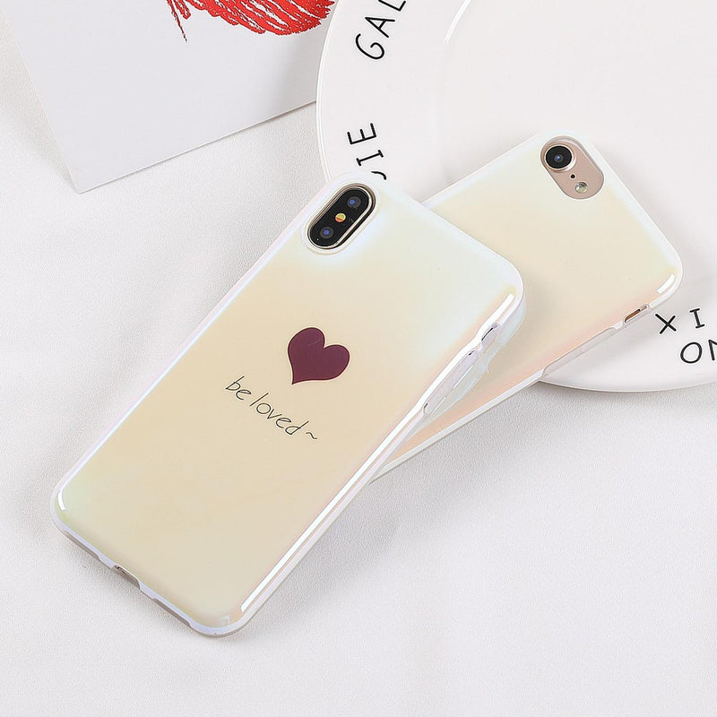 Funda para iPhone Corazones Dama Mujer Hombre Case Resistent