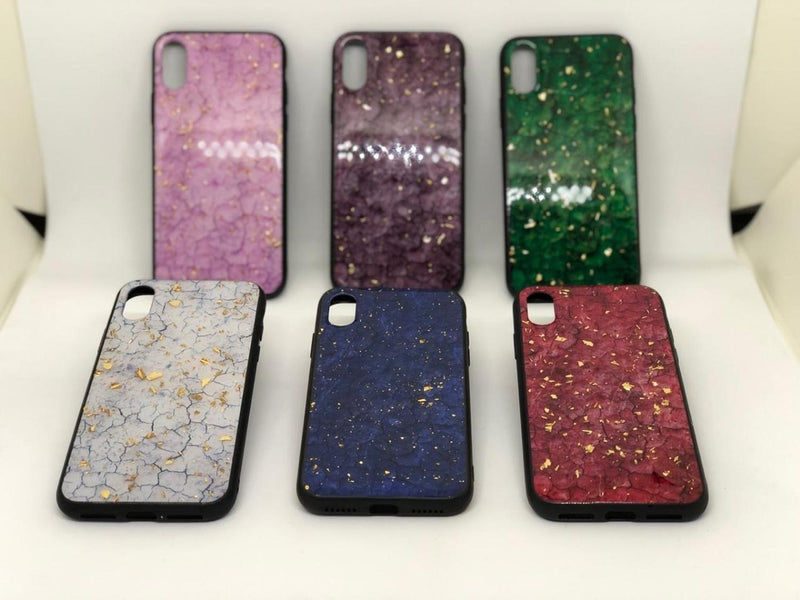 Funda Marmol Para iPhone con Diamantes Mujer Case Brillo 3D