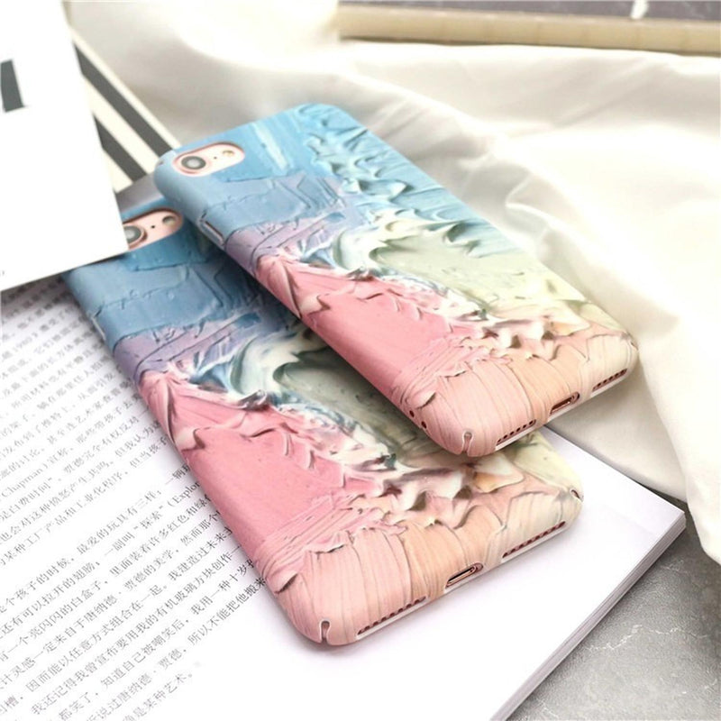 Funda Para iPhone Pintura Oleo Pastel Hombre Mujer Arte Moda