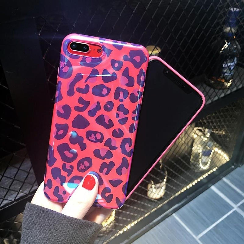 Funda Para iPhone Leopardo Nieve Dama Animal Print Mujer 3d