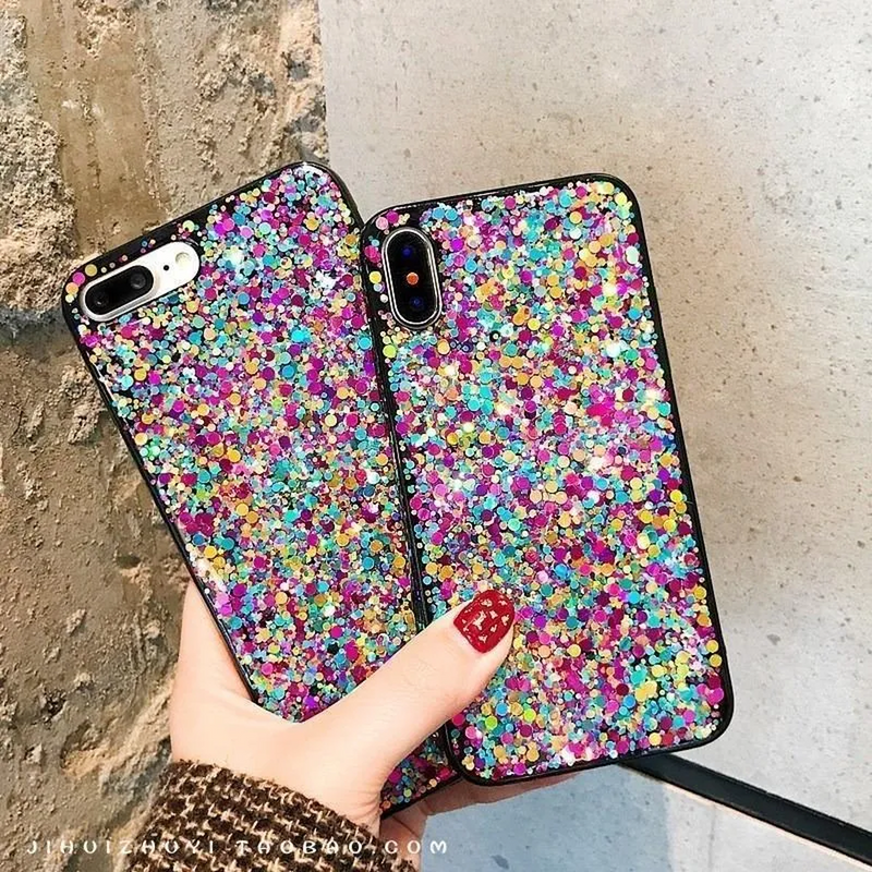 Funda Glitter para iPhone Brillo Diamantes Escarcha Diamante