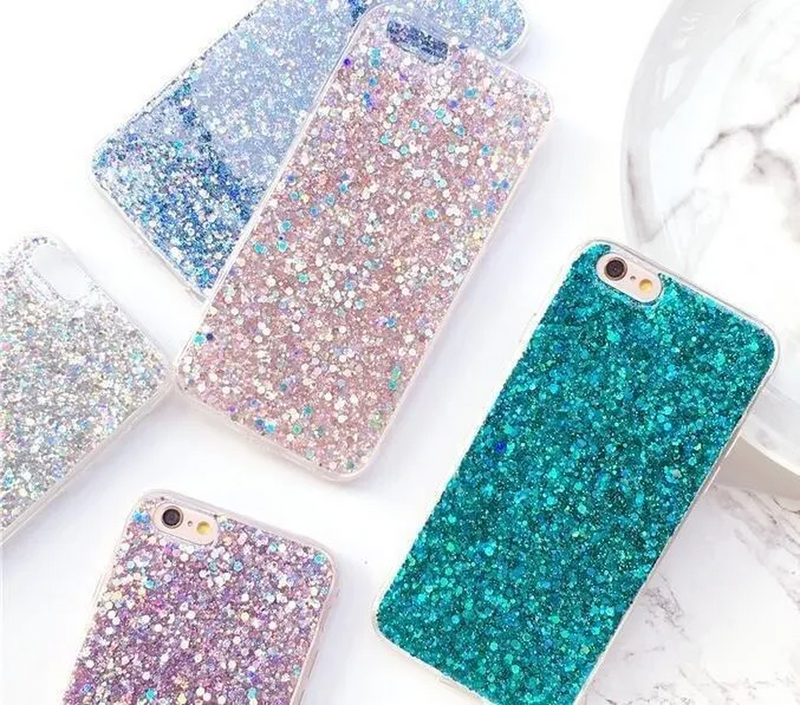 Funda Glitter para iPhone Brillo Diamantes Escarcha Diamante