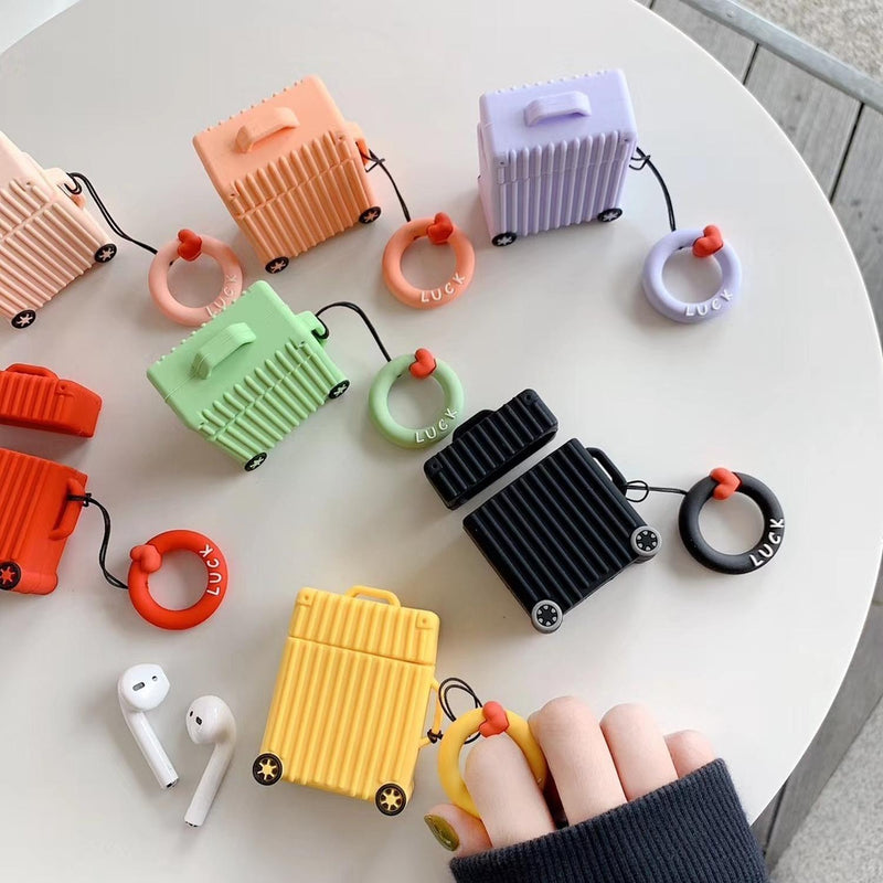 Funda Premium para AirPods Maleta Mujer Hombre Goma Reforzad