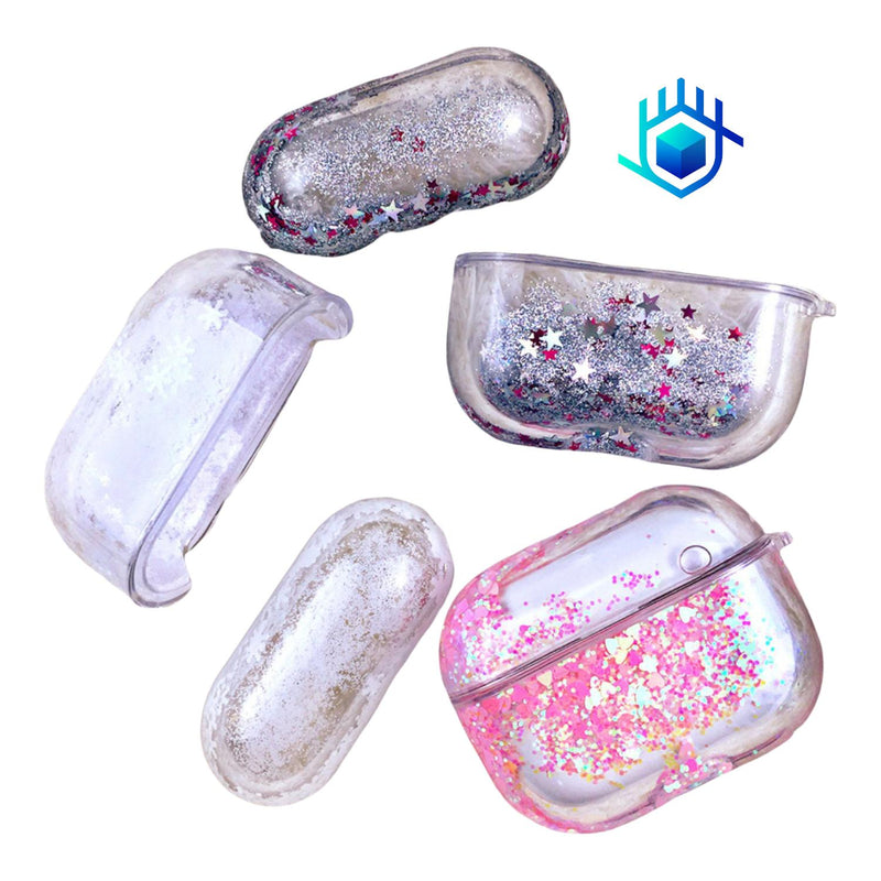 Funda Brillos Liquido para AirPods Case Uso Rudo Mujer Dama