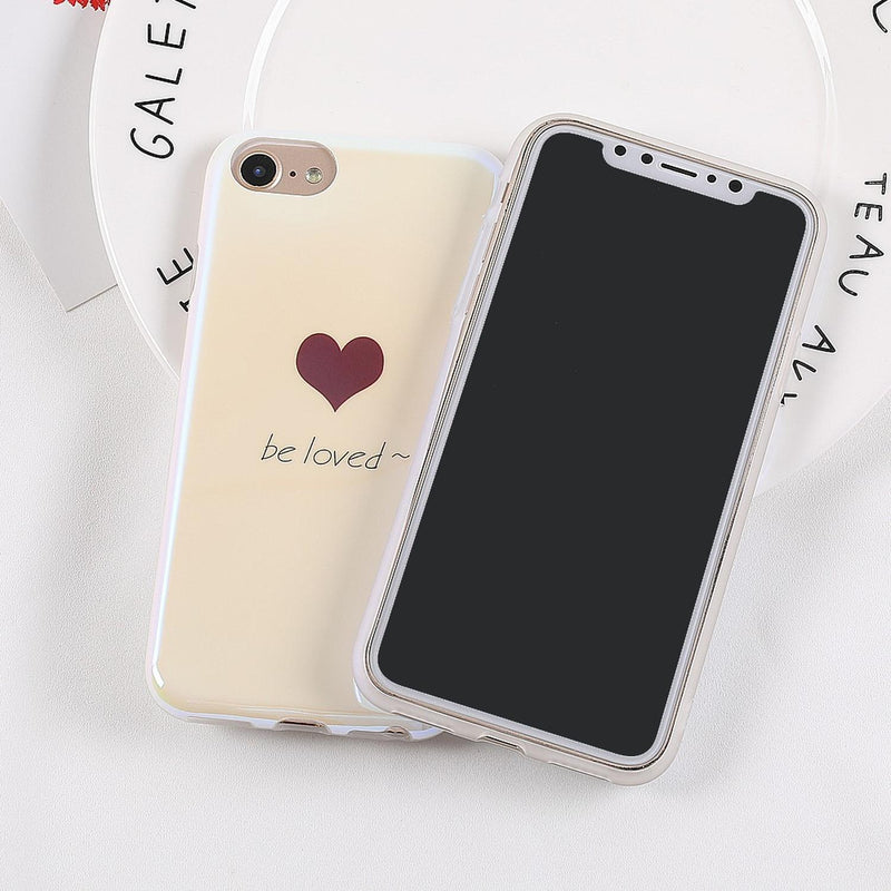 Funda para iPhone Corazones Dama Mujer Hombre Case Resistent