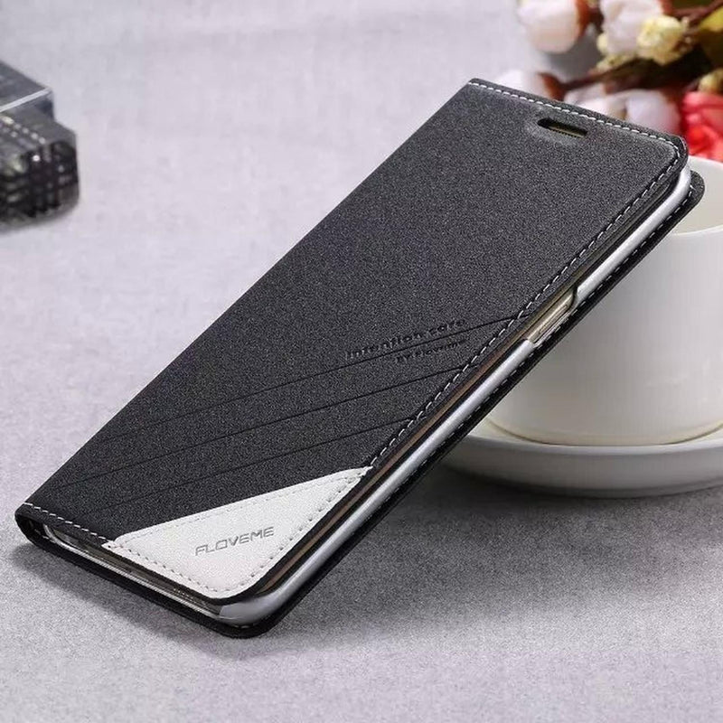 Funda Flip para iPhone Galaxy Cartera Hombre Mujer Billetera