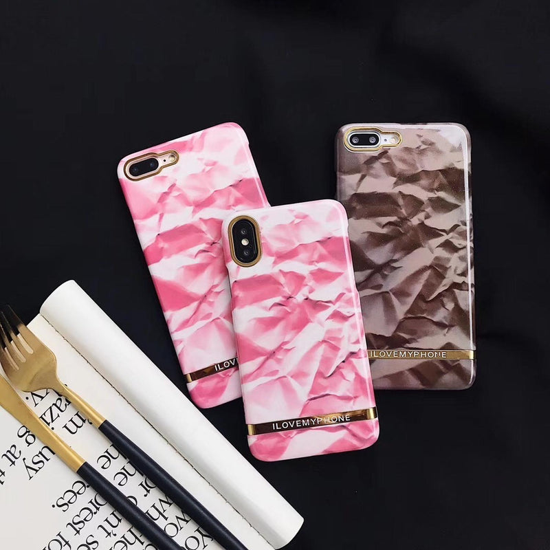 Funda Para iPhone Papel Arrugado Love Mujer Hombre Recycle