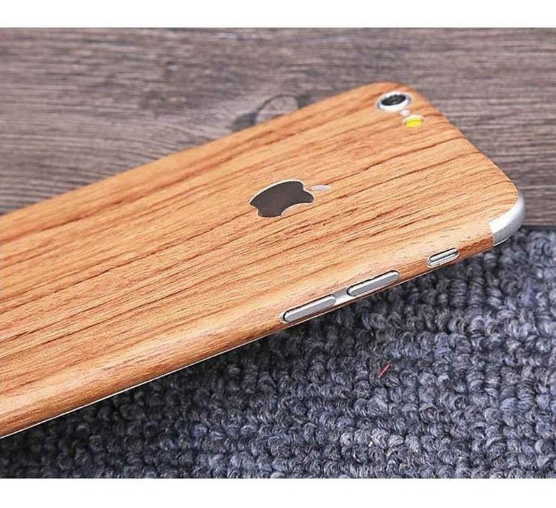 Sticker Tipo Madera iPhone Hombre Mujer Protector Pegatina