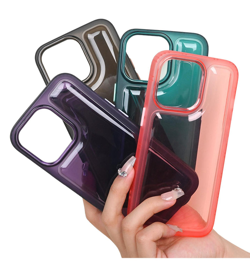 Funda Goma Gruesa para iPhone 12/12 Pro + Mica Case Uso Rudo