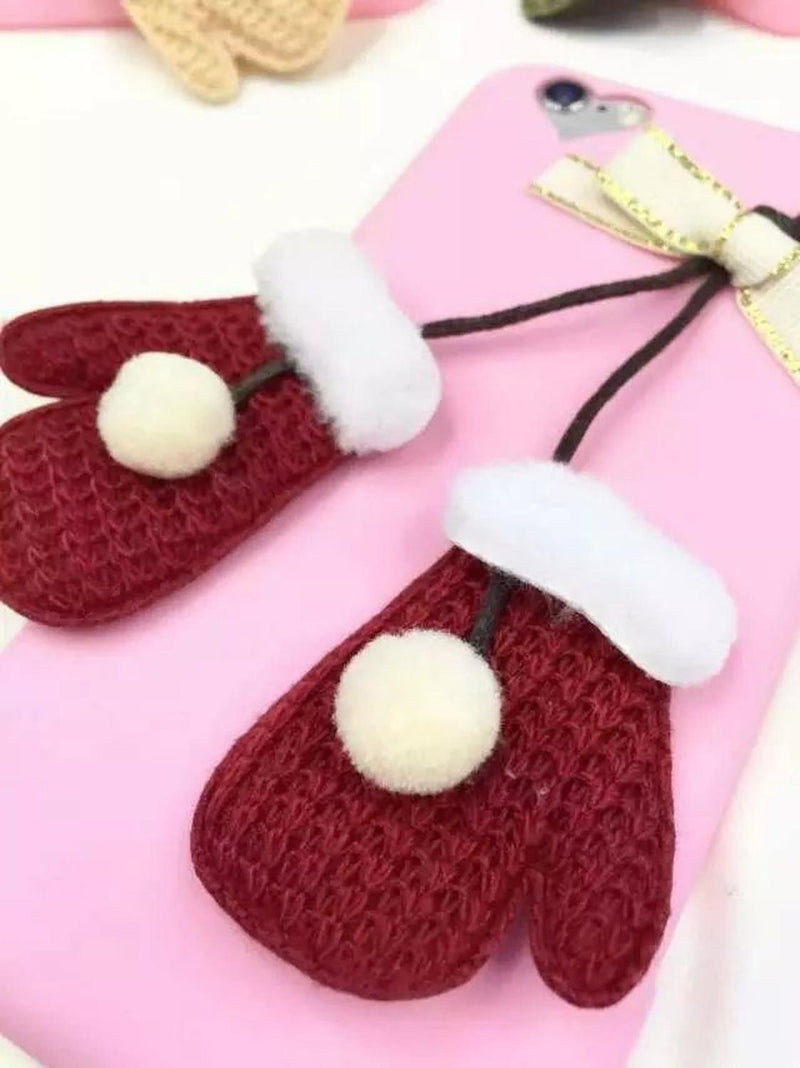 Funda Para iPhone Guantes Colgando Navidad Mujer Christmas