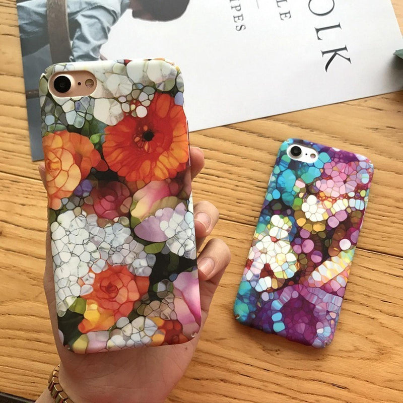 Funda Para iPhone Pintura Flores Arte Oleo Mujer Hombre Moda