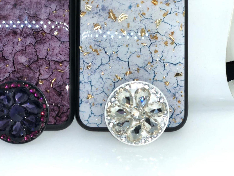 Funda Marmol Para iPhone con Diamantes Mujer Case Brillo 3D