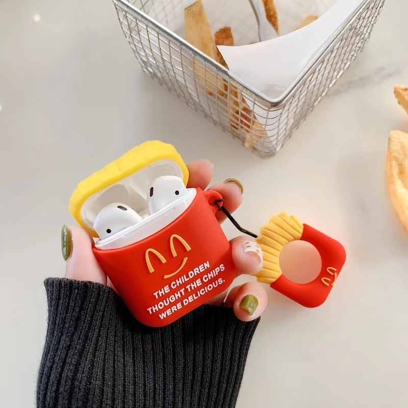 Funda para AirPods Comida Snack Goma Mujer Niño Protector 3D