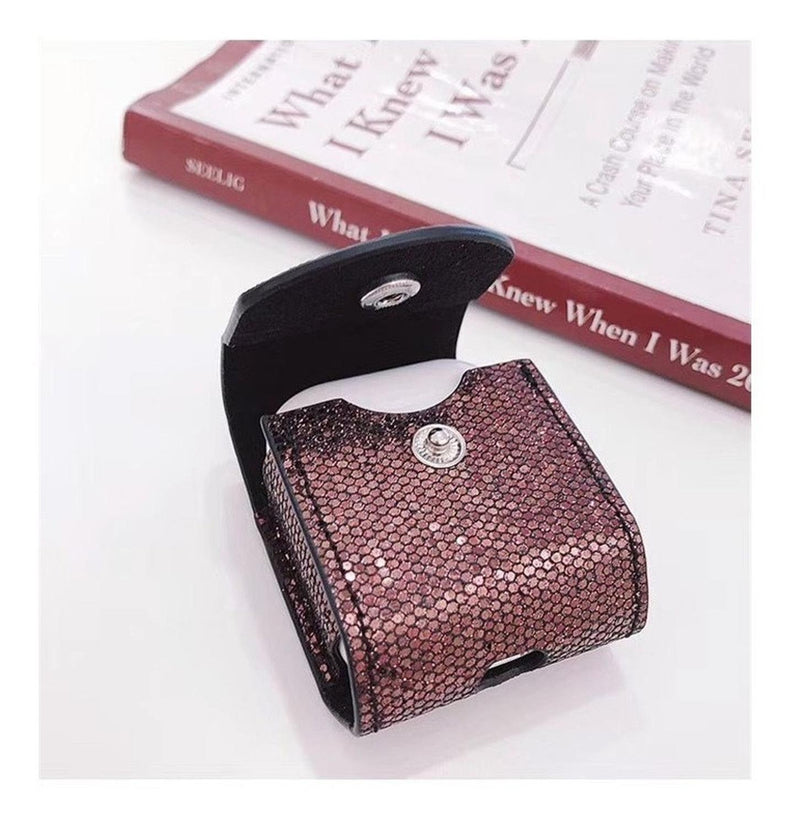 Funda Para AirPods Bolsa Glitter Brillos Mujer Case Diamante