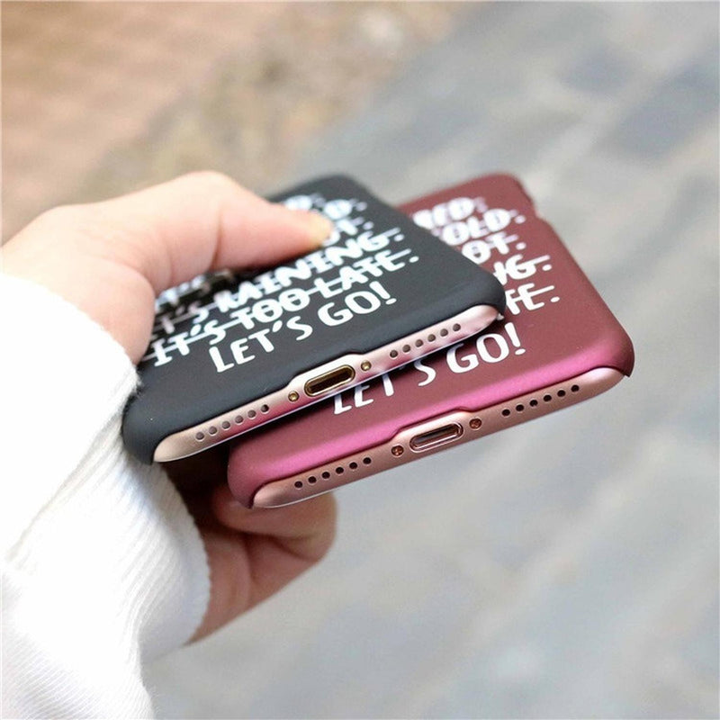 Funda Para iPhone Lets Go Positivo Hombre Mujer Case Frases