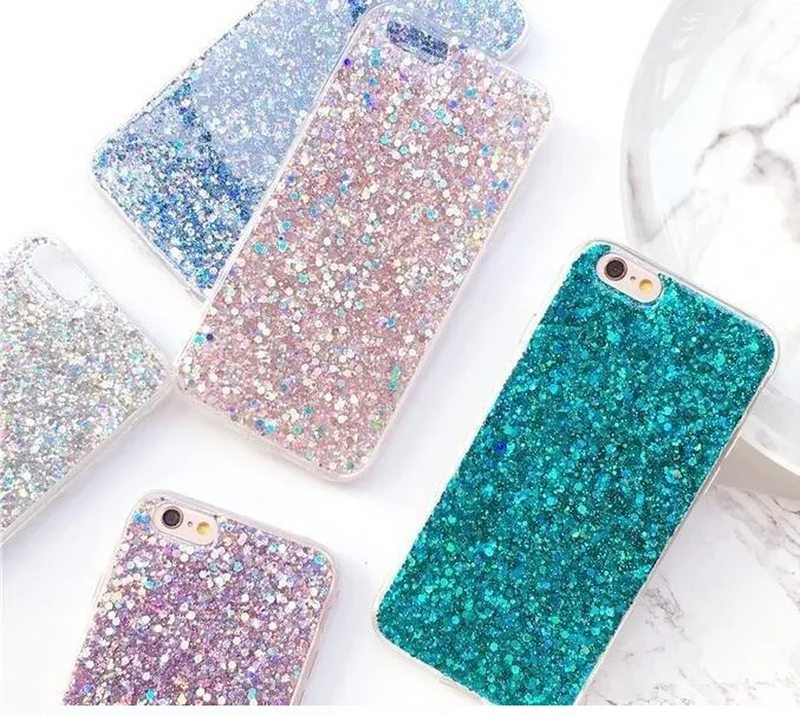 Funda Glitter para iPhone Brillo Diamantes Escarcha Diamante