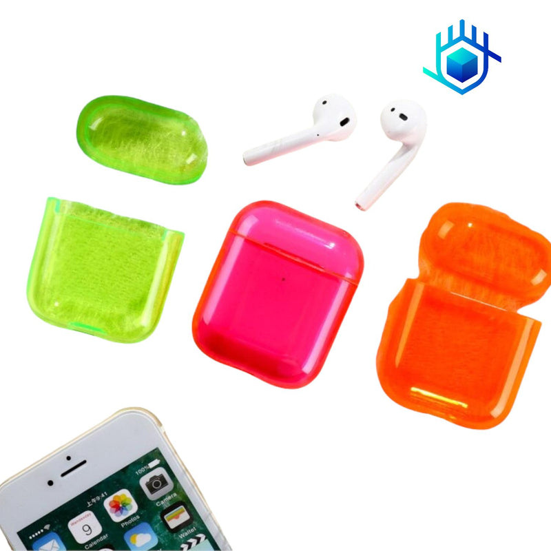 Funda Candy Neon para AirPods Case Uso Rudo Mujer 3d Hombre