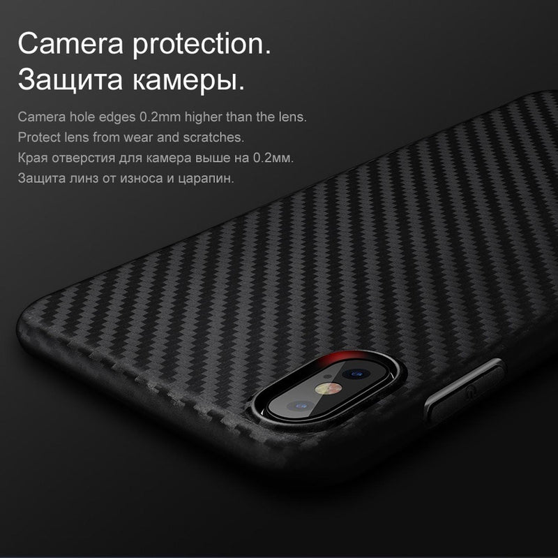 Funda Para iPhone Goma Carbon Protector Hombre Mujer Lineas