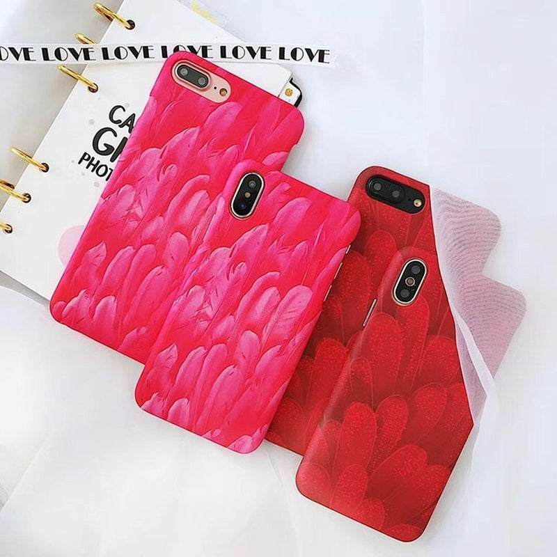 Case Plumas Para iPhone Vintage Aves Funda Mujer Hombre 3d