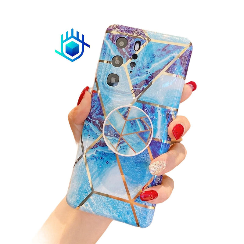 Funda Para Huawei + Mica Lineas Case Mujer Protector Mujer