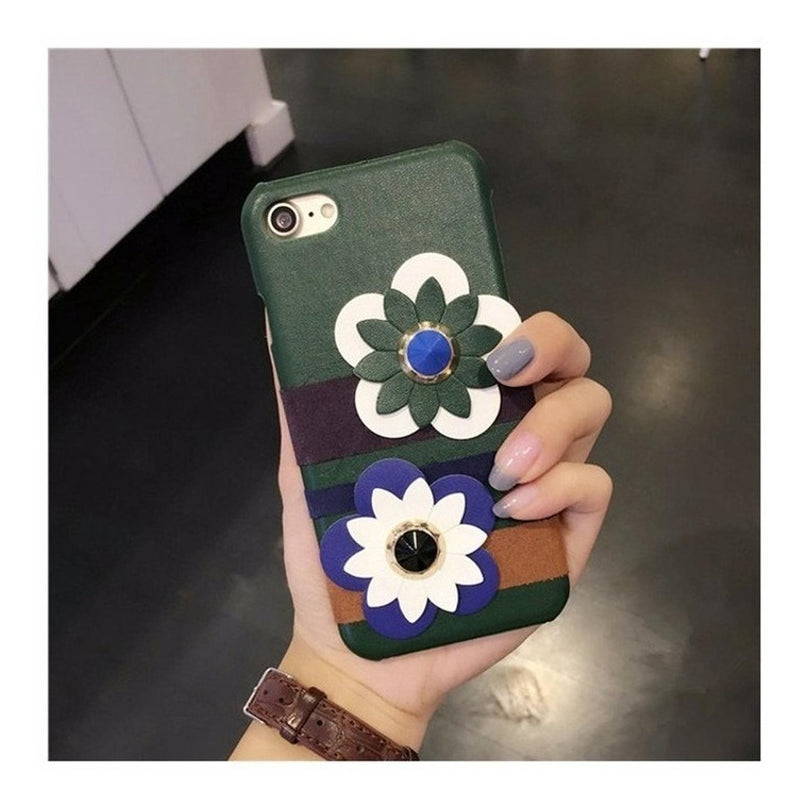 Case Para iPhone Flores Piedra Colores Otoñales Mujer Funda