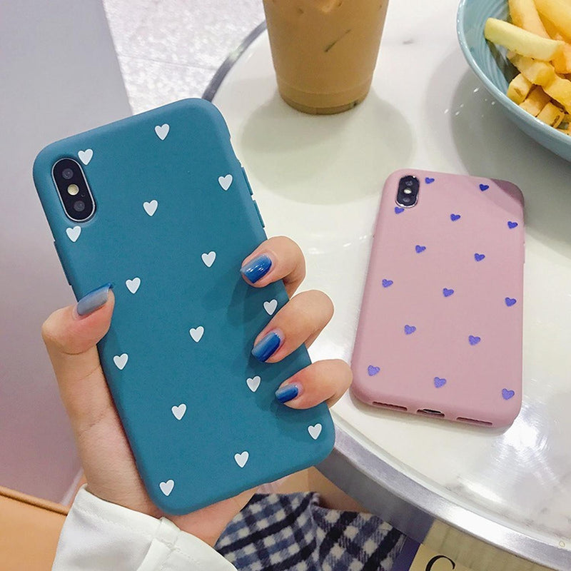 Funda para iPhone Corazones Mujer Case Da Protector Parejas