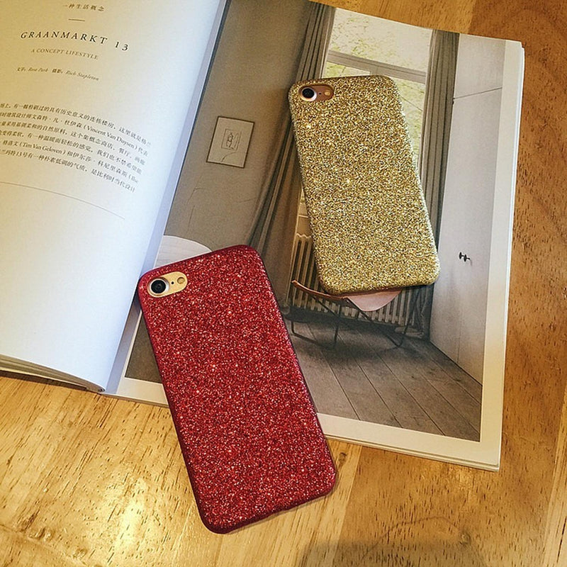 Funda para iPhone Brillos Delgada Glitter Piedras Diamantes