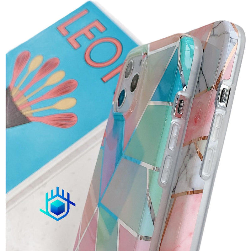 Funda para iPhone Geometria Cadena Correa Agarradera Mujer