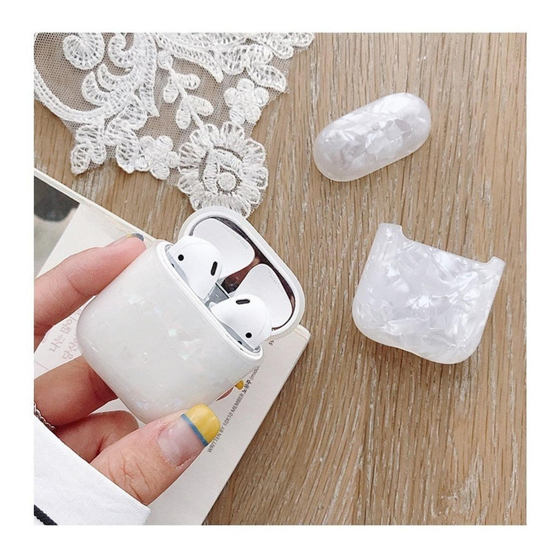 Funda Para AirPods Marmol Hombre Mujer Case Brillo Protector