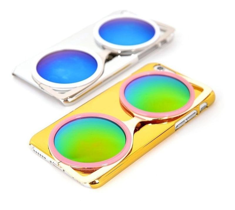 Funda Para iPhone Lentes Sol Espejo Tornasol Hombre Mujer 3d