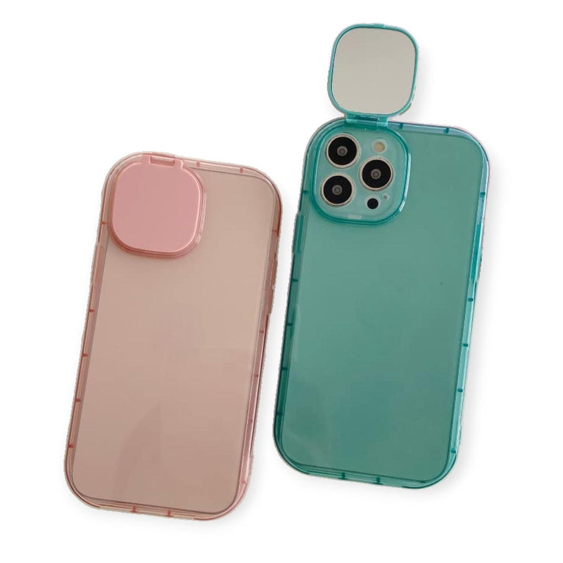 Funda con Protector Espejo en Camara para iPhone XR + Mica