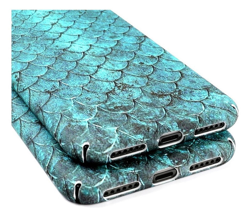 Funda Para iPhone Piel Dragon Escamas Hombre Mujer Sirena 3d