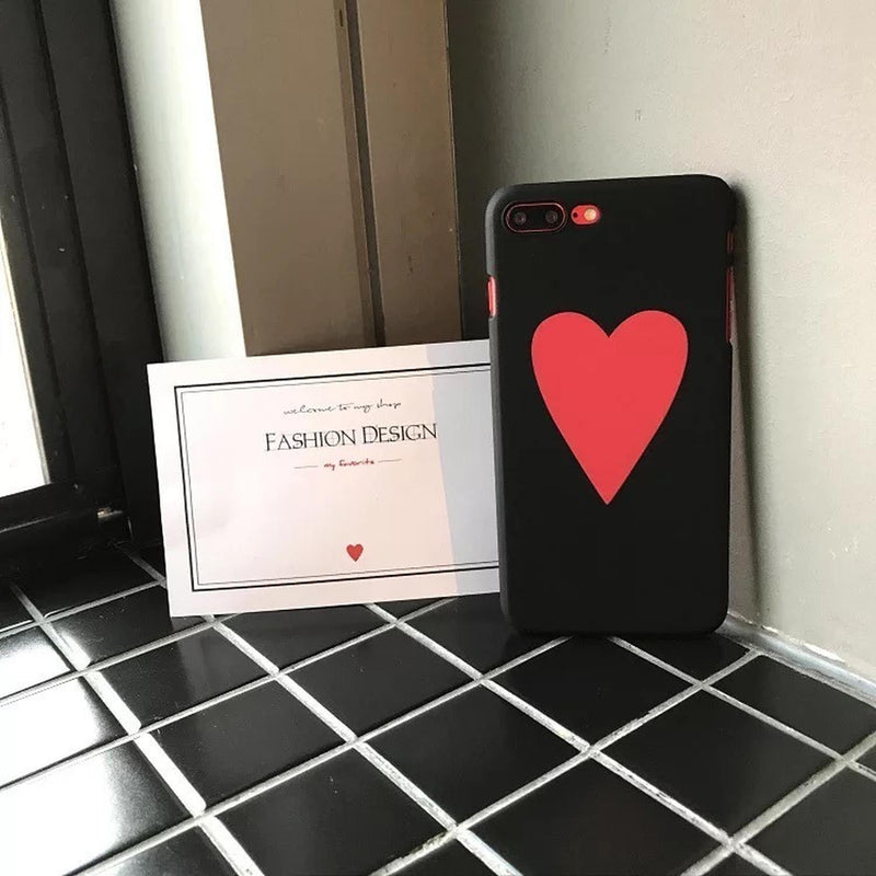 Funda Para iPhone Corazon Solitario Grande Dama Hombre Mujer