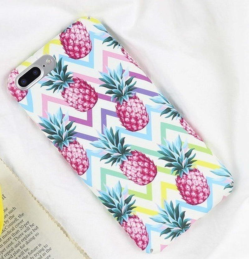 Funda Piña Retro Para iPhone Vintage Dama Hombre Mujer Playa