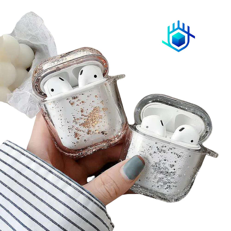 Funda Brillos Liquido para AirPods Case Uso Rudo Mujer Dama