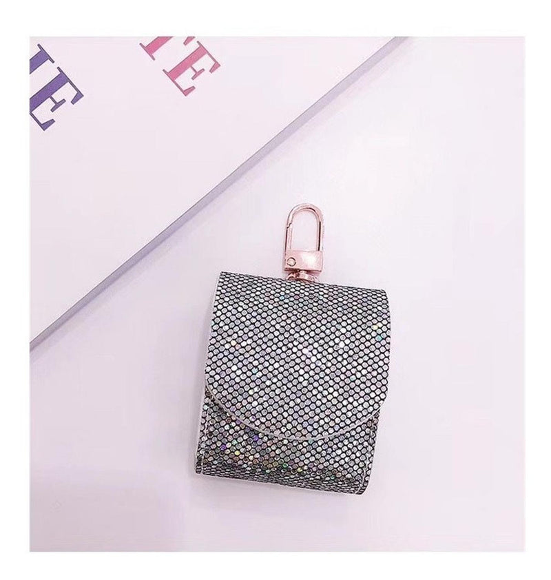 Funda Para AirPods Bolsa Glitter Brillos Mujer Case Diamante