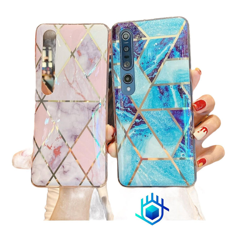 Funda Para Huawei + Mica Lineas Case Mujer Protector Mujer