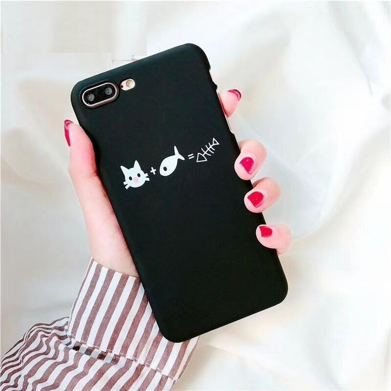 Funda Para iPhone Gato Pez Michi Pescado Gatito Divertida