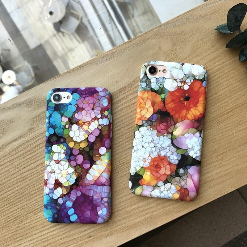 Funda Para iPhone Pintura Flores Arte Oleo Mujer Hombre Moda