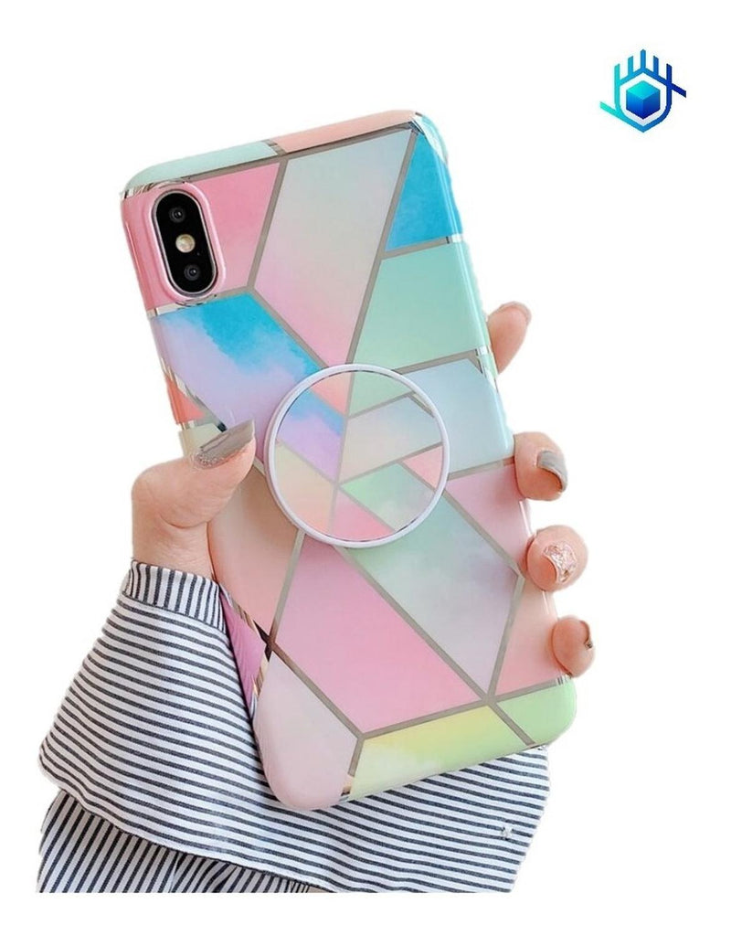 Funda Geometria Compatible Con Galaxy Hombre Dama Protector