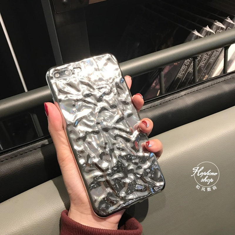 Funda Para iPhone Aluminio Plastico Mujer Case Protetor 3d