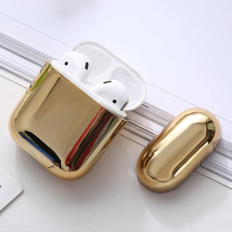 Funda para AirPods Espejo Rigido Hombre Mujer Dama Brilante